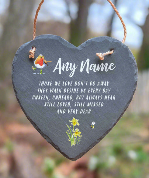 Any Name Slate Heart
